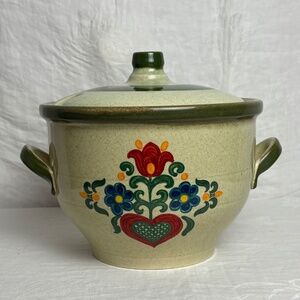 Vintage 1970's W. Germany Jasba Keramik "Fat Lava" Era Stoneware Soup Tureen